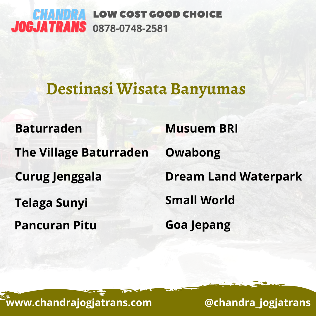 Paket Wisata Jogja Banyumas | Paket Tour Jogja Banyumas | Paket Wisata Banyumas | Paket Tour Banyumas