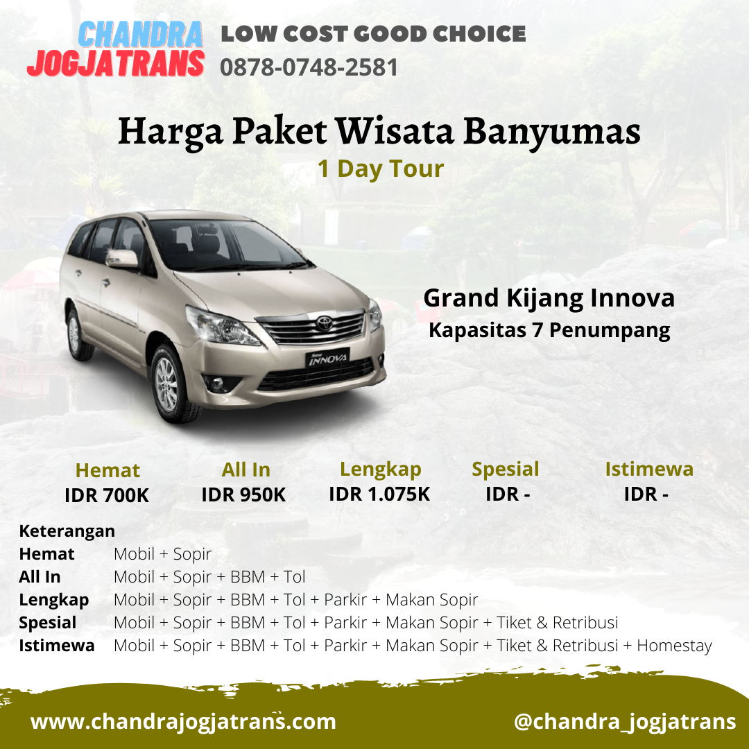 Paket Wisata Jogja Banyumas | Paket Tour Jogja Banyumas | Paket Wisata Banyumas | Paket Tour Banyumas