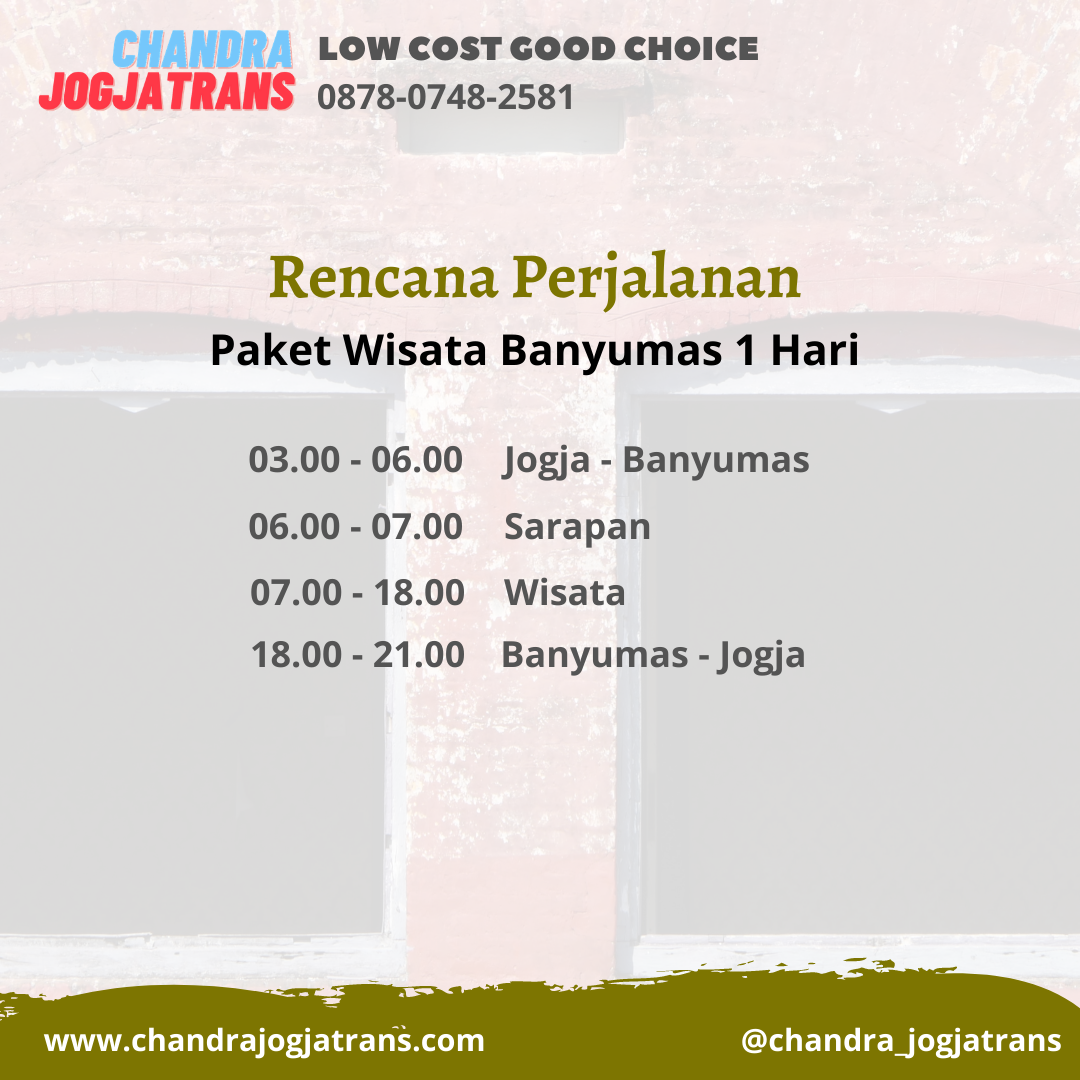 Paket Wisata Jogja Banyumas | Paket Tour Jogja Banyumas | Paket Wisata Banyumas | Paket Tour Banyumas